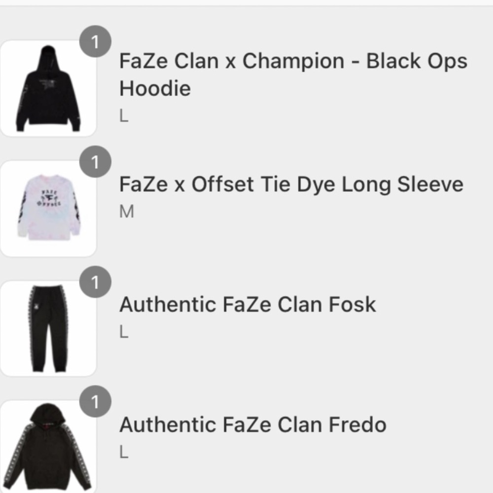 Faze x kappa hoodie